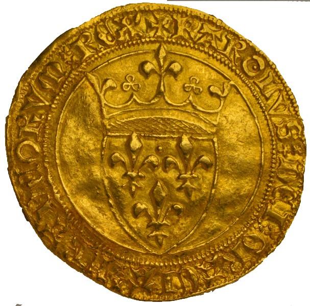 Ecu d'or à la couronne, Charles VI, Sainte-Menehould, 4ème édition_0