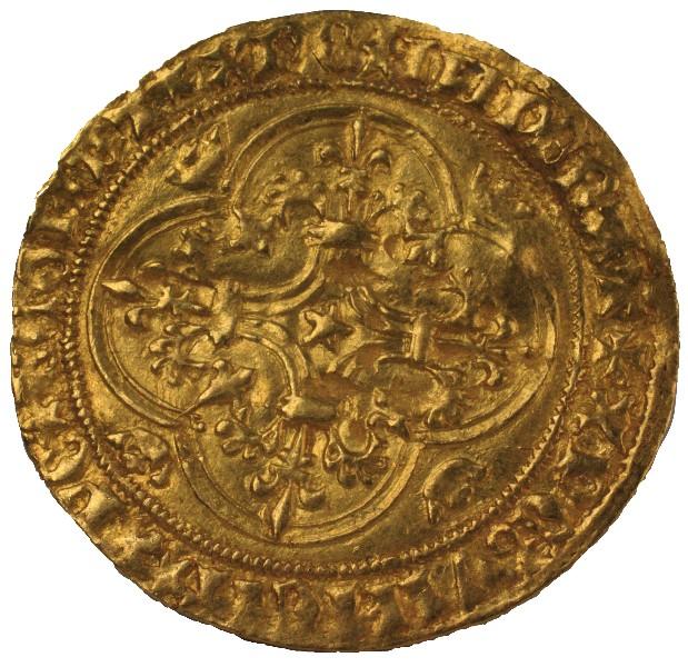Ecu d'or à la couronne, Charles VI, Sainte-Menehould, 5ème émission_1