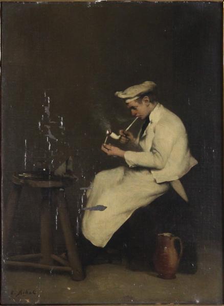 Marmiton à la pipe, Augustin Théodule Ribot, 2e moitié 19e siècle