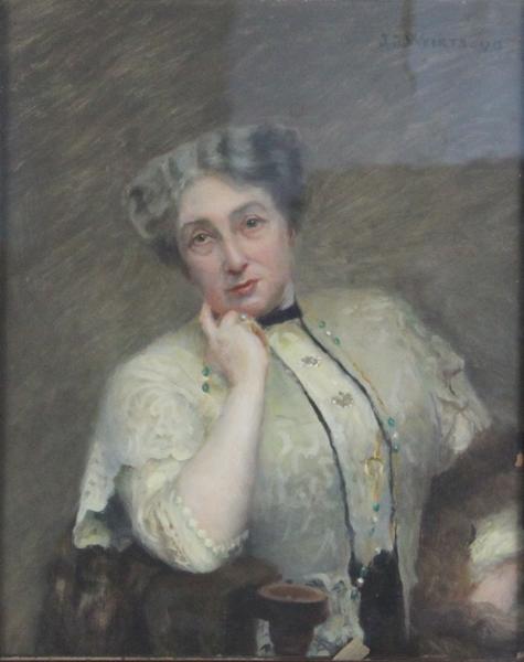 Portrait de Pauline Bourbon, épouse d'Ernest Vallé, Jean Joseph Weerts, 1913