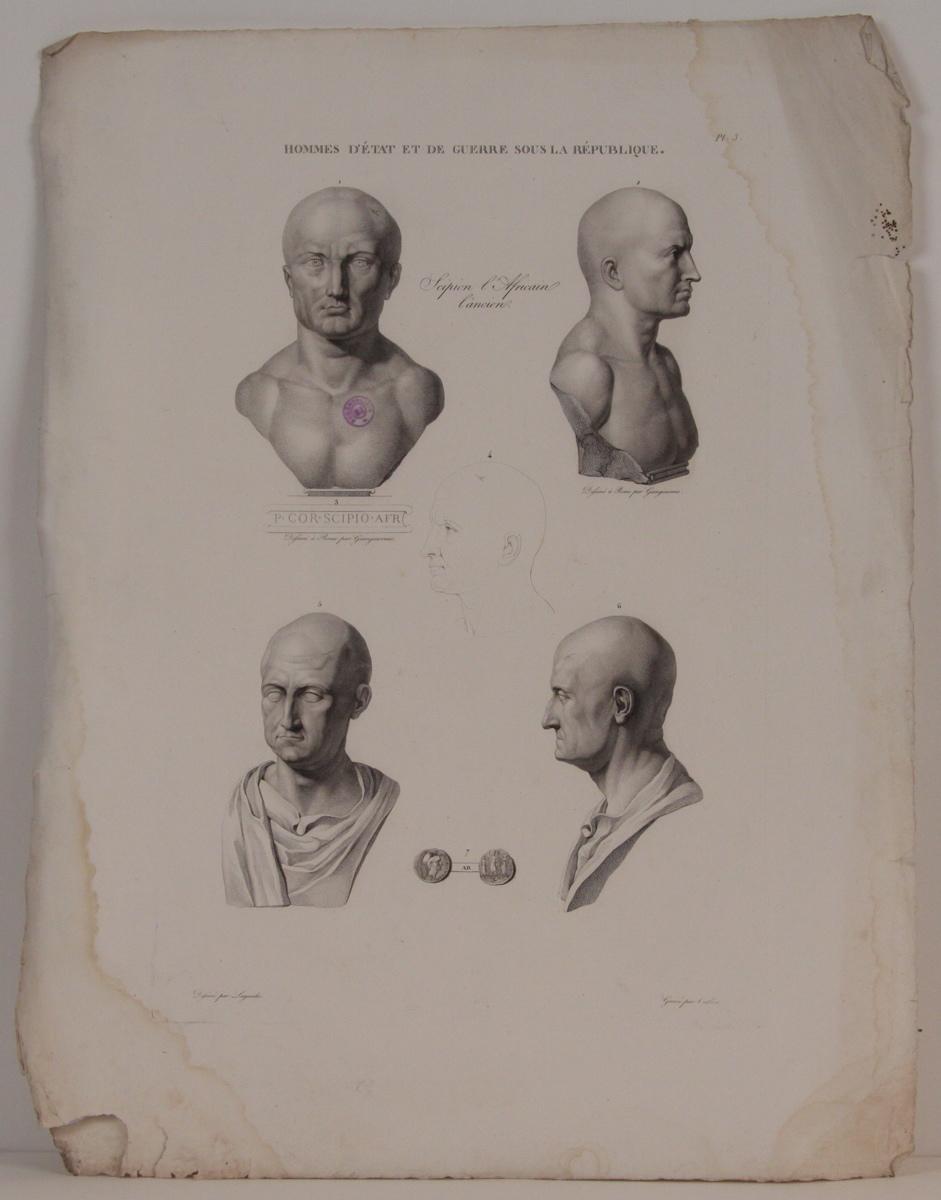 Planches de l'iconographie romaine (pl 03) : Hommes d'état et de guerre sous la république : Scipion l'Africain_0