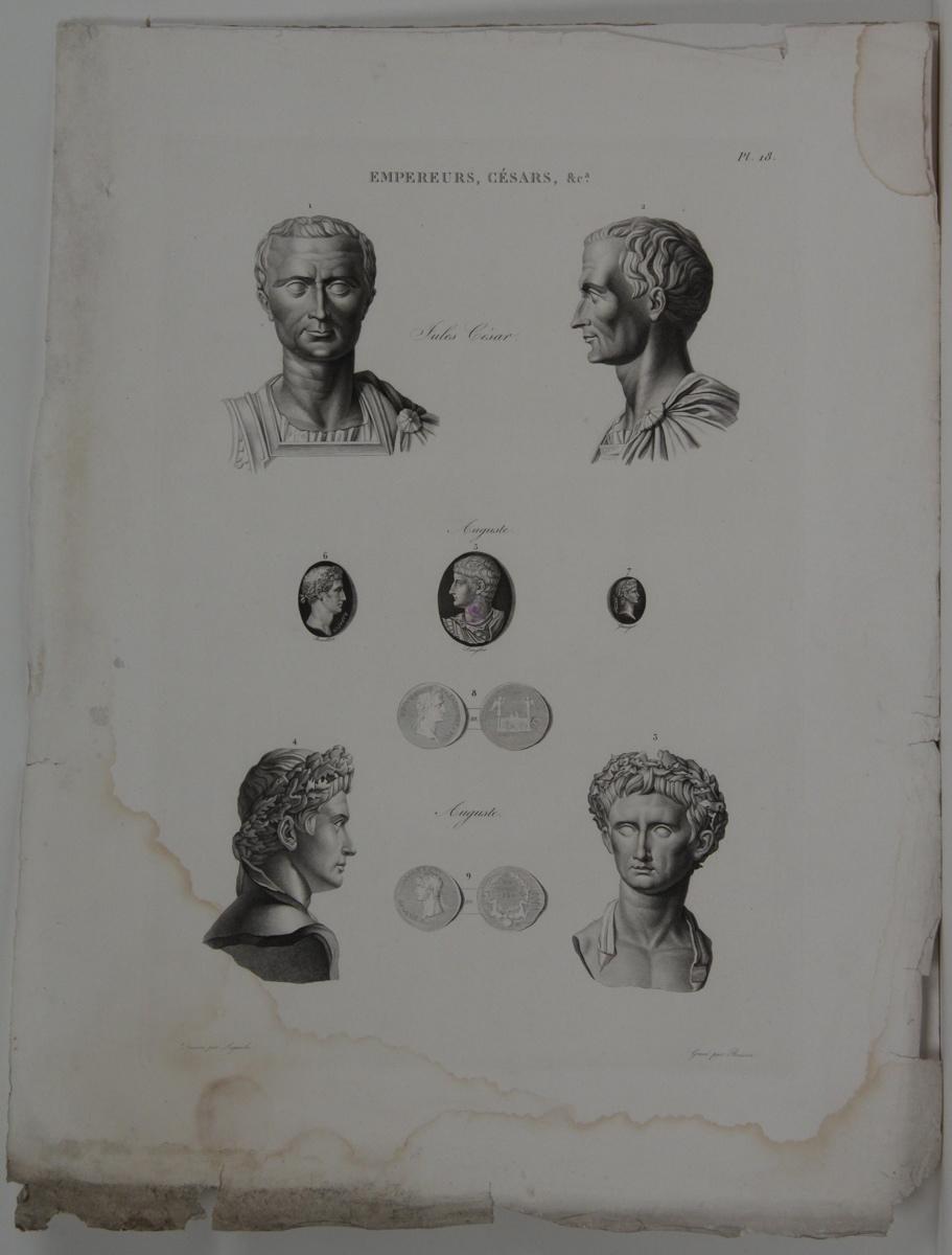 Planches de l'iconographie romaine (pl 18) : Empereurs, Césars, &Ca. : Jules César_0