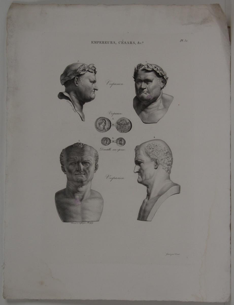 Planches de l'iconographie romaine (pl 32) : Empereurs, Césars, &Ca. : Vespasien_0