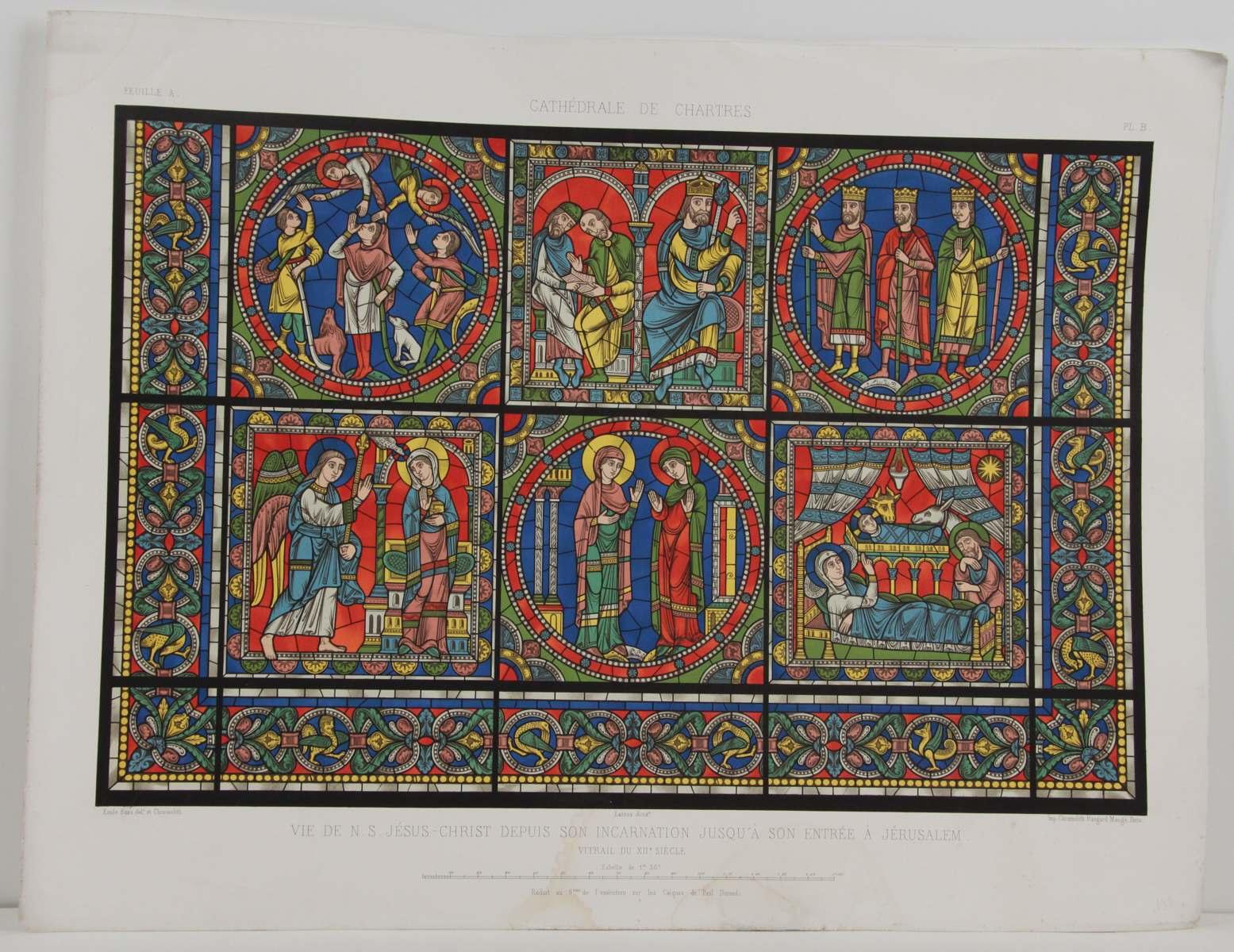 Cathédrale de Chartres, Vie de N. S. Jésus-Christ depuis son incarnation jusqu'à son entrée à Jérusalem_0
