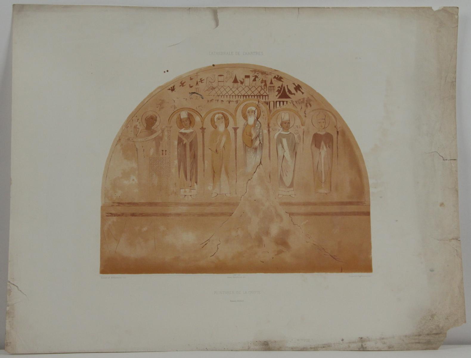 Cathédrale de Chartres, peinture murale de la crypte_0