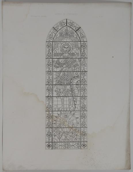 Cathédrale de Chartres, vitrail de Saint Georges_0