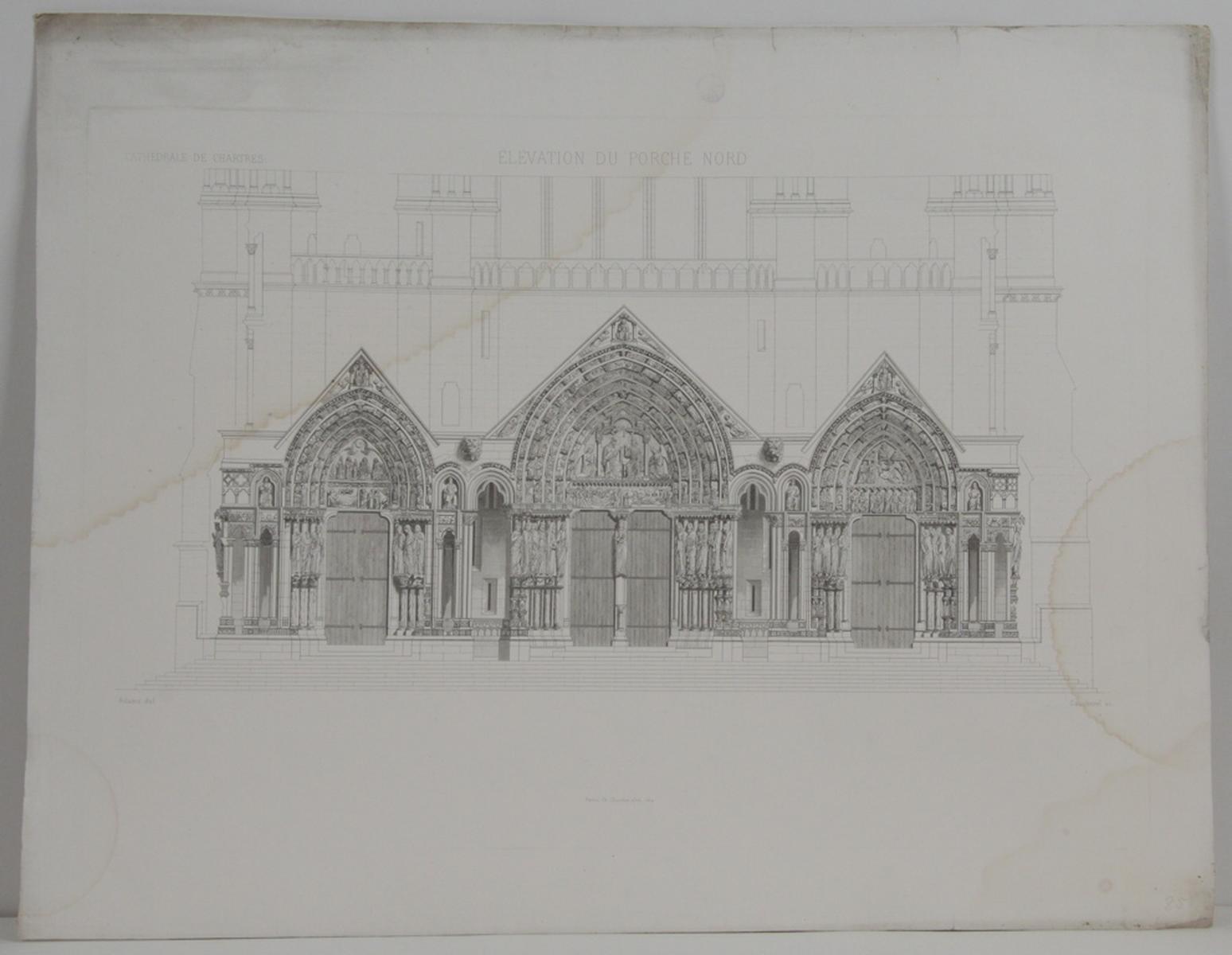 Cathédrale de Chartres, élévation du porche nord_0