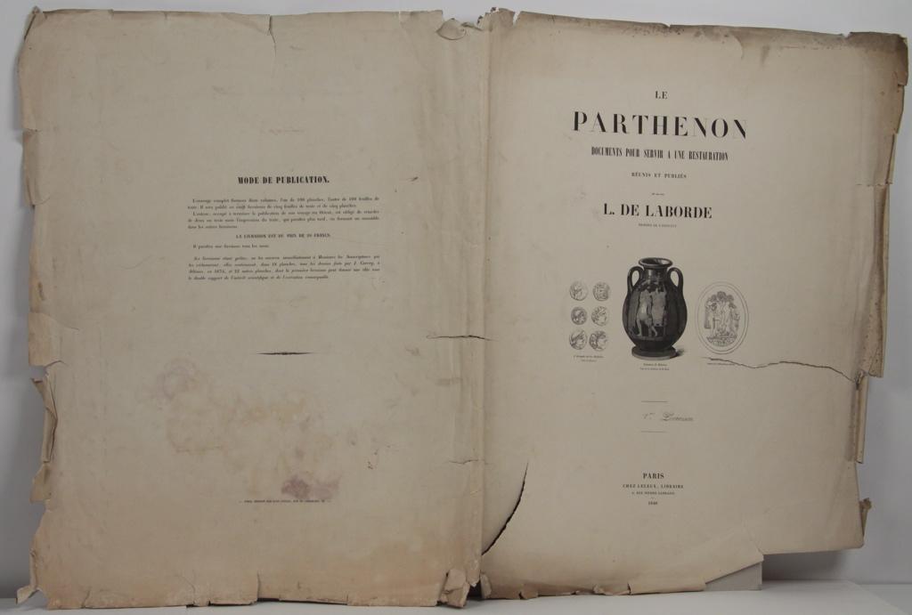 Le Parthénon, document pour servir à une restauration_0