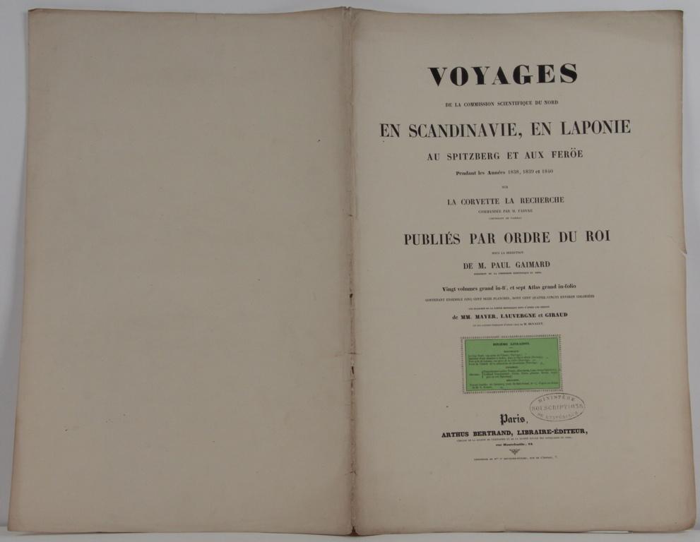 Voyages de la commission scientifique du nord en Scandinavie, en Laponie, au Spitzberg et aux Feröe, tome 10_0