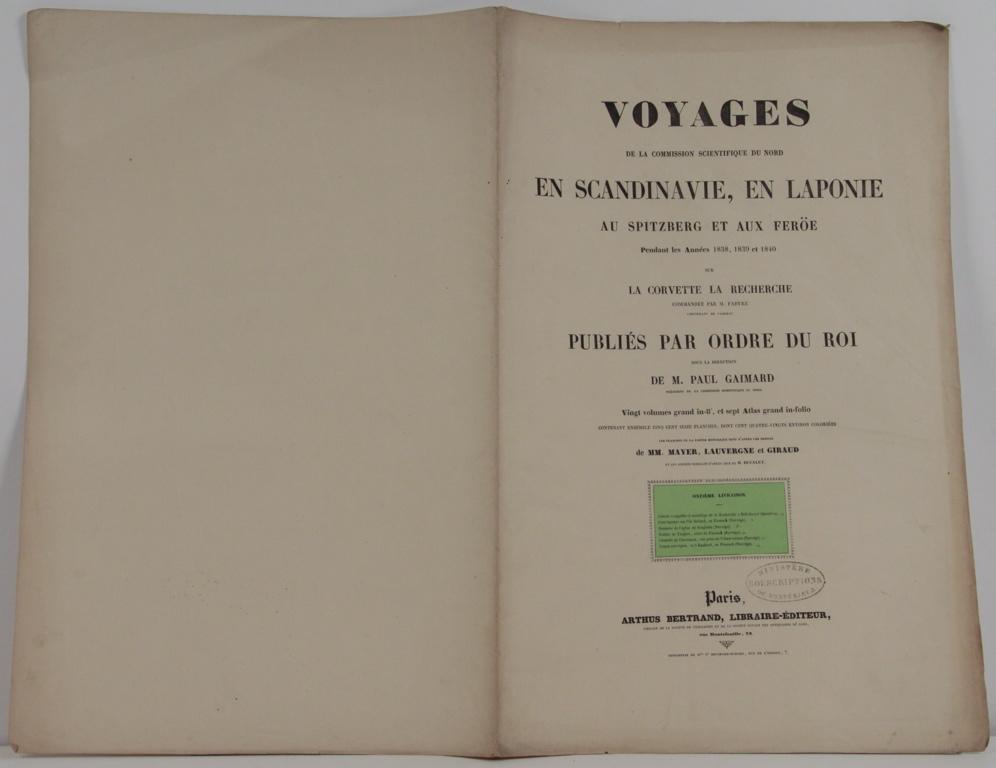 Voyages de la commission scientifique du nord en Scandinavie, en Laponie, au Spitzberg et aux Feröe, tome 11_0