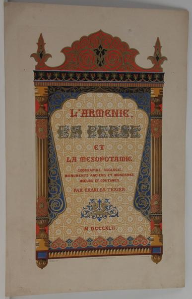 Description de l'Arménie, la Perse et la Mésopotamie, partie 1, planche 1 à 50_2