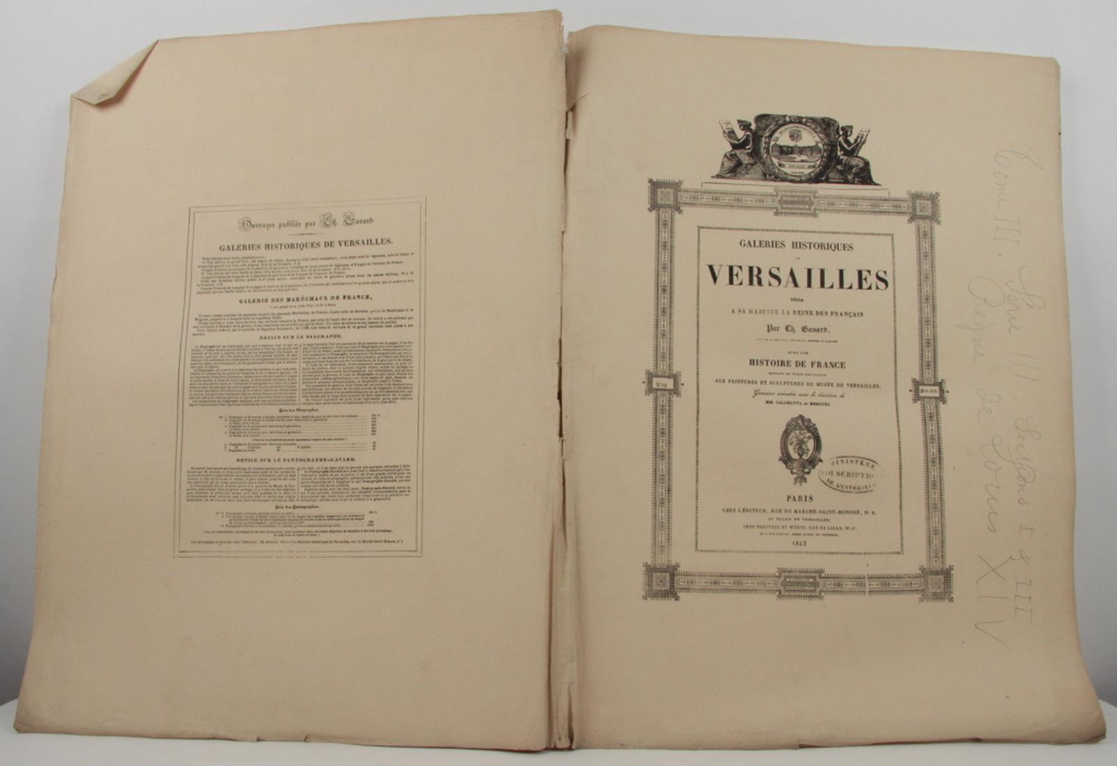 Galerie historique de Versailles, tome III, série III_0