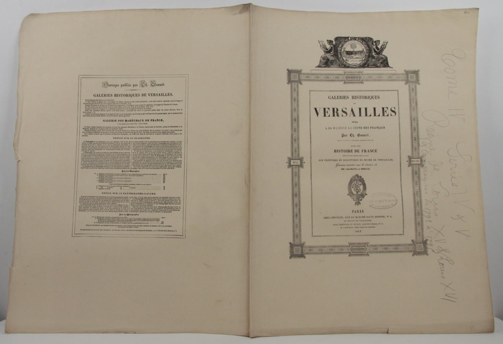 Galerie historique de Versailles, tome IV, série IV et V, Siméon Fort, 1842
