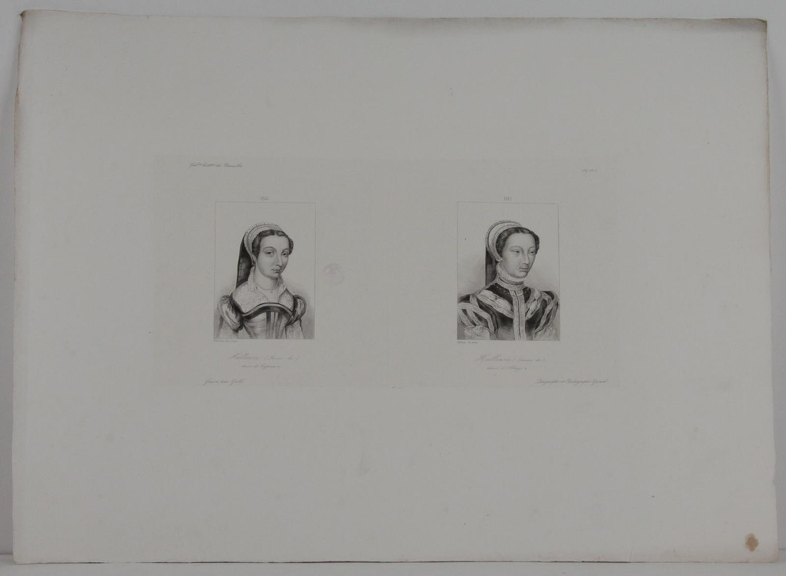 Galerie historique de Versailles, Portrait de Louise d'Hallearin et de Jeanne d'Hallearin_0