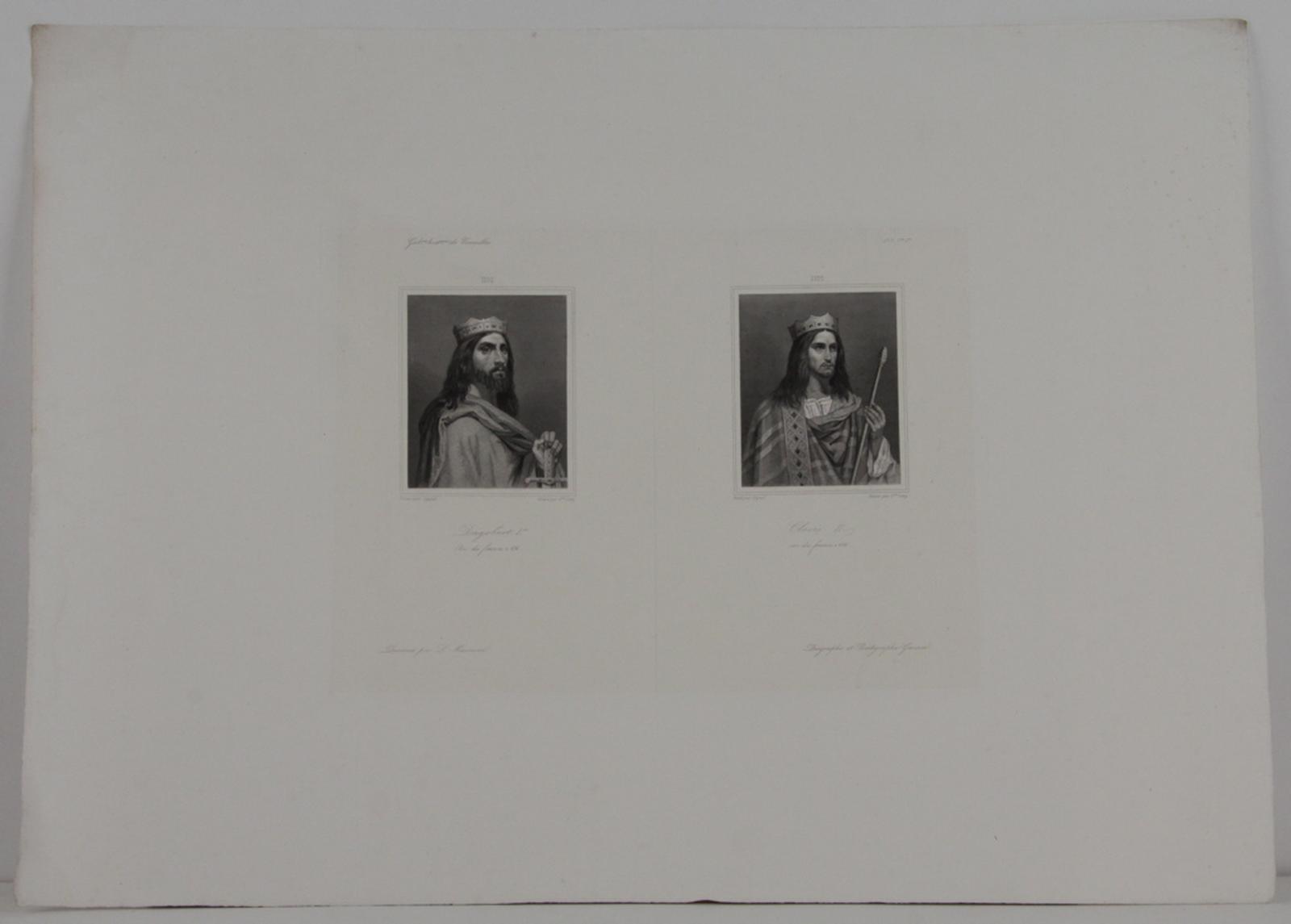 Galerie historique de Versailles, Portrait de Dagobert Ier et de Clovis II_0