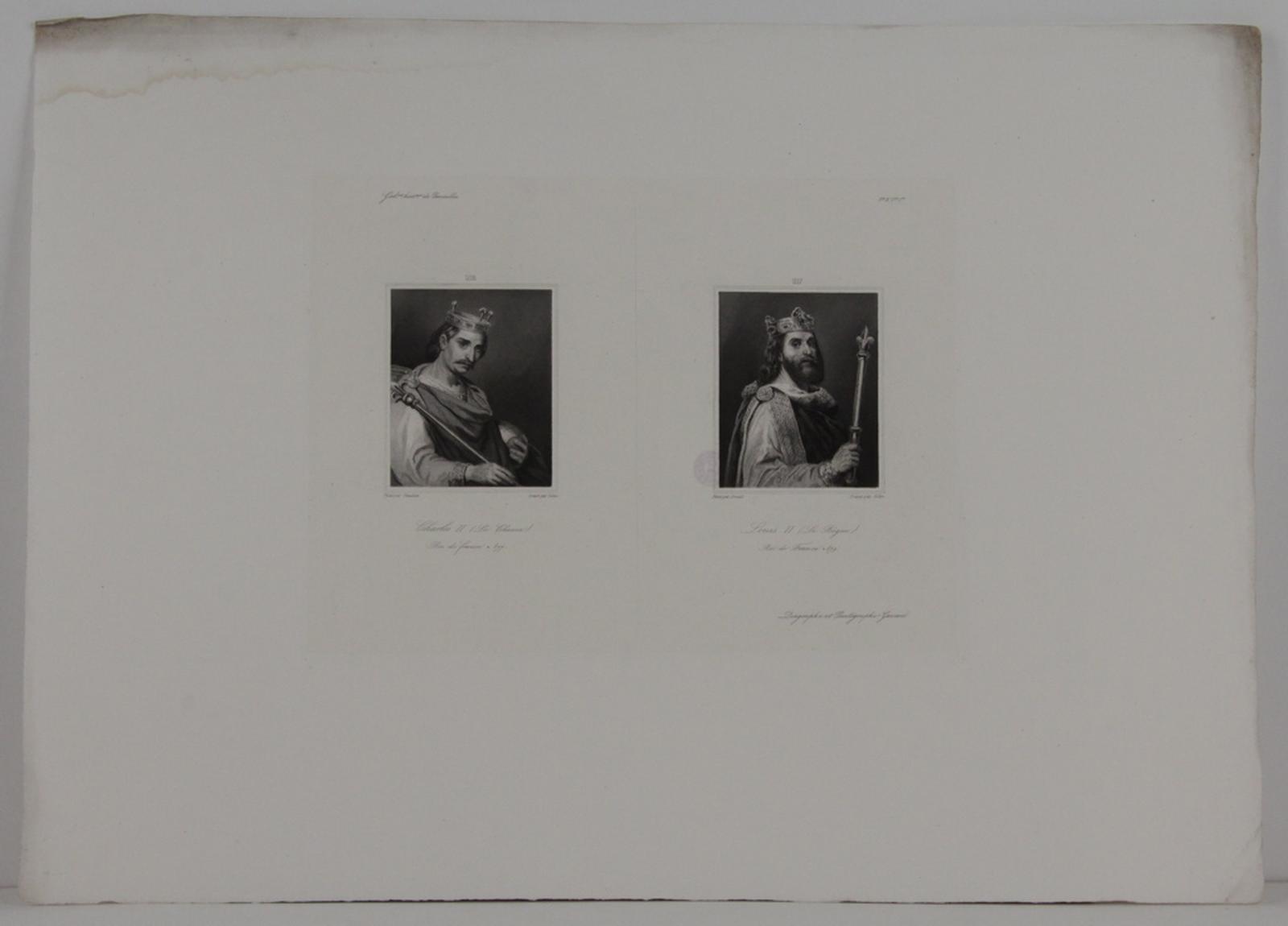 Galerie historique de Versailles, Portrait de Charles II et de Louis II_0
