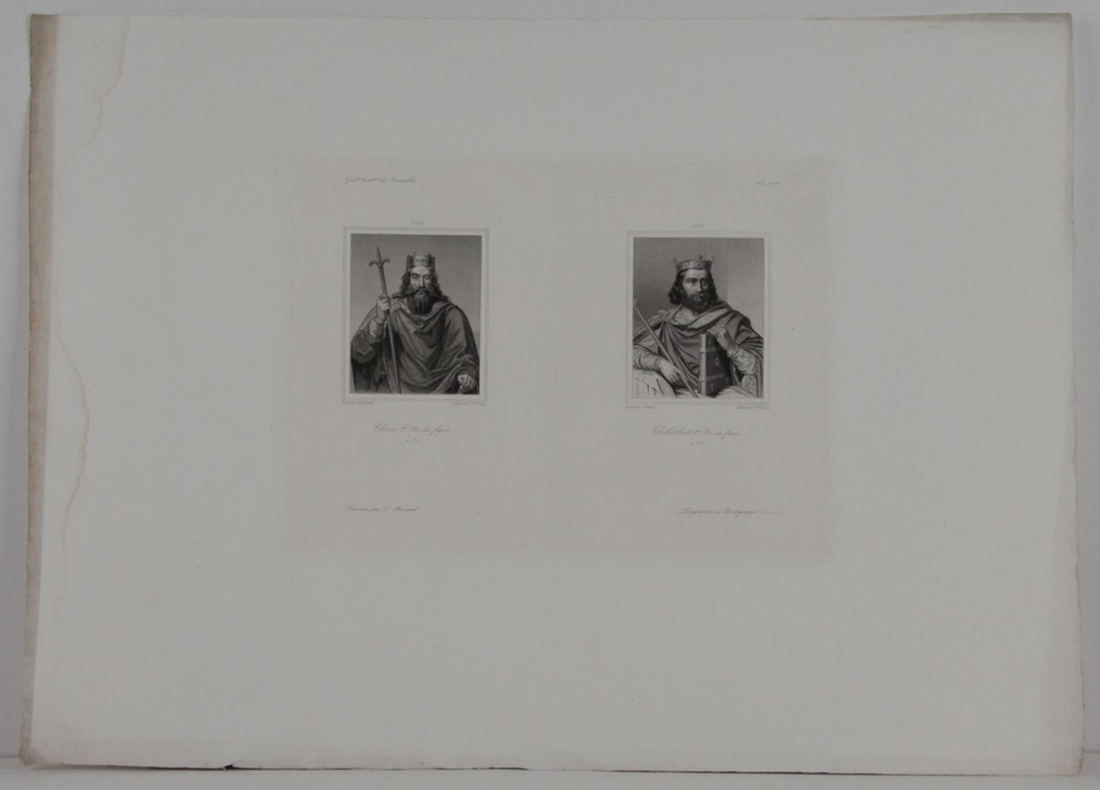 Galerie historique de Versailles, Portrait de Clovis Ier et de Childebert Ier_0
