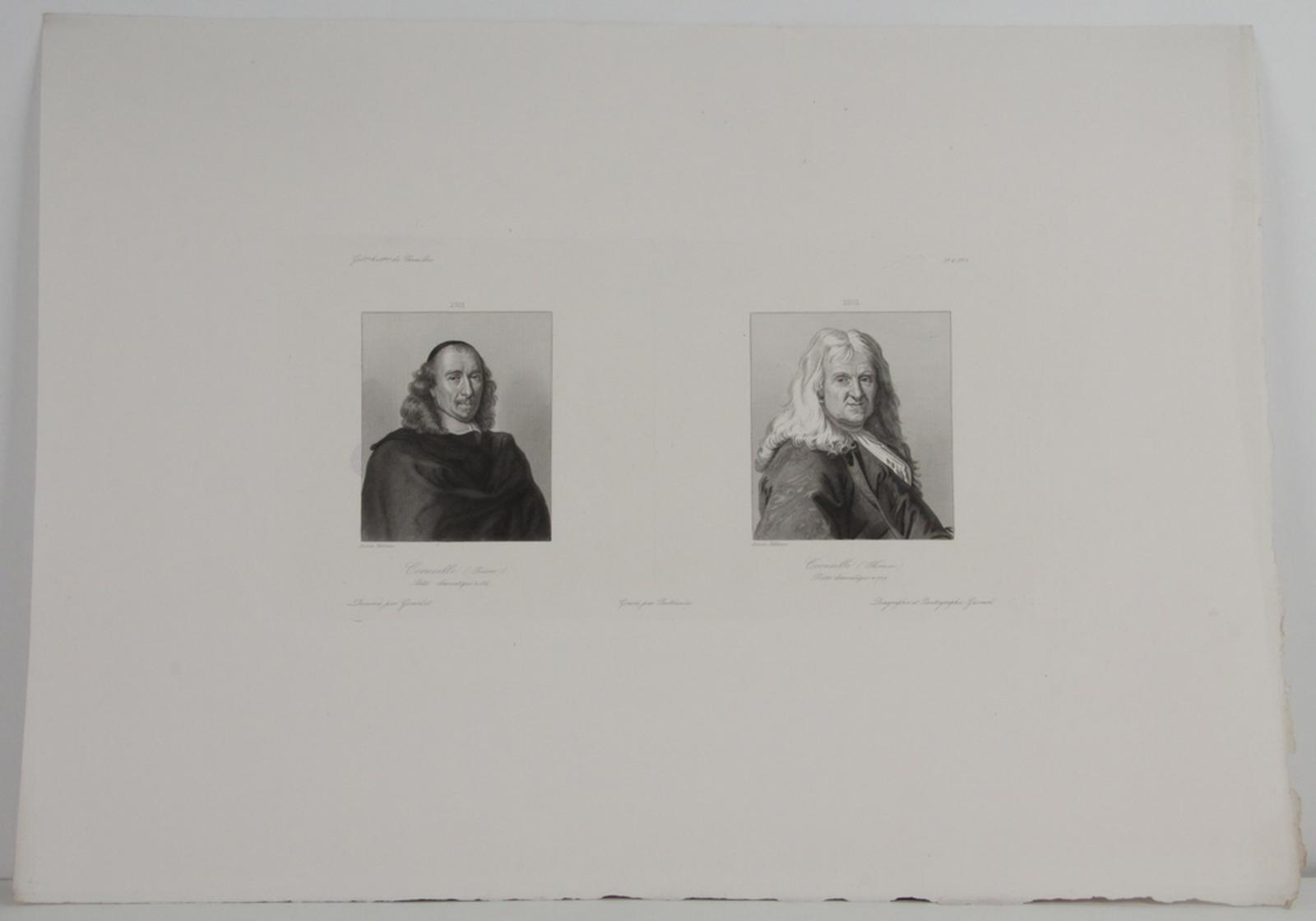 Galerie historique de Versailles, Portrait de Pierre Corneille et de Thomas Corneille, Karl Girardet, 1839-1848