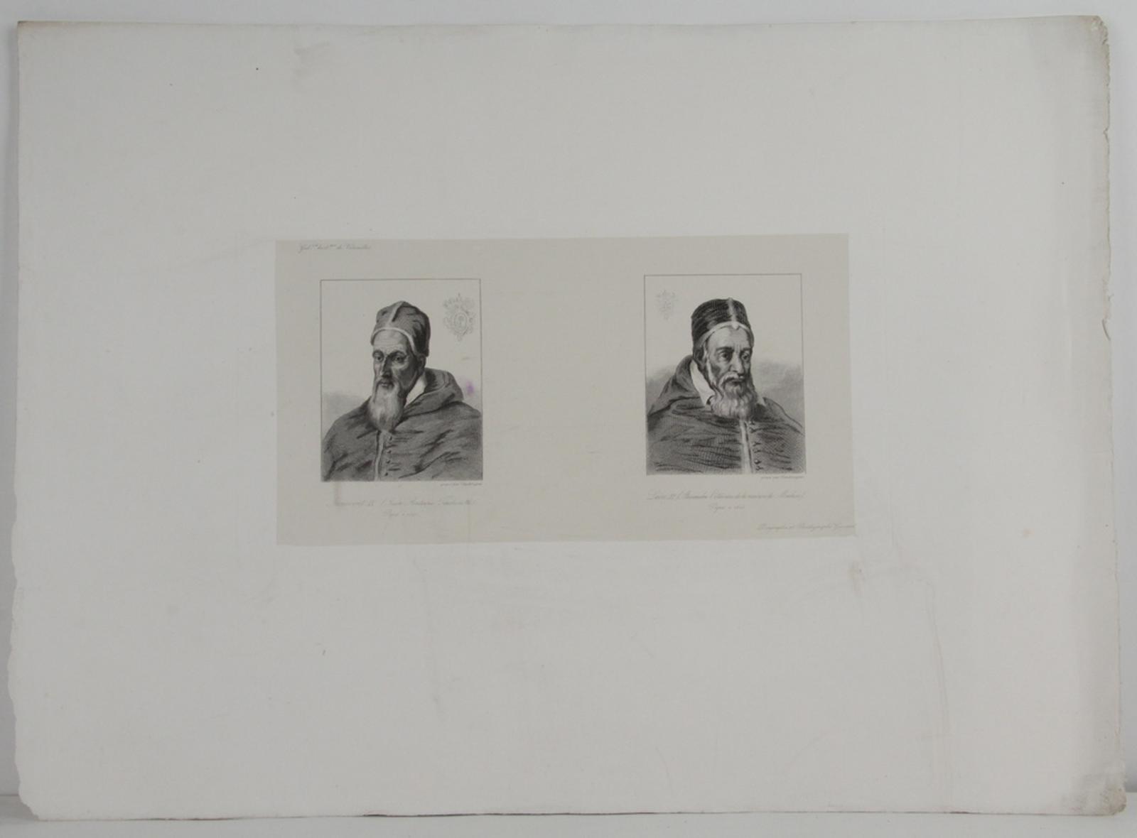 Galerie historique de Versailles, Portrait de Innocent IX et de Léon XI_0