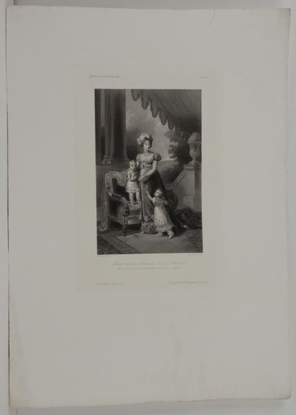 Galerie historique de Versailles, Portrait de Caroline-Ferdinande-Louise Berri et ses enfants_0