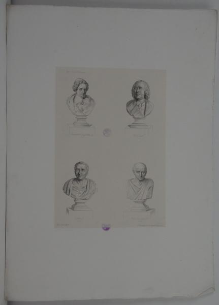 Galerie historique de Versailles, buste de Joseph Pitton de Tournefort, de Réaumur, de Linnel et de Michel Adanson_0