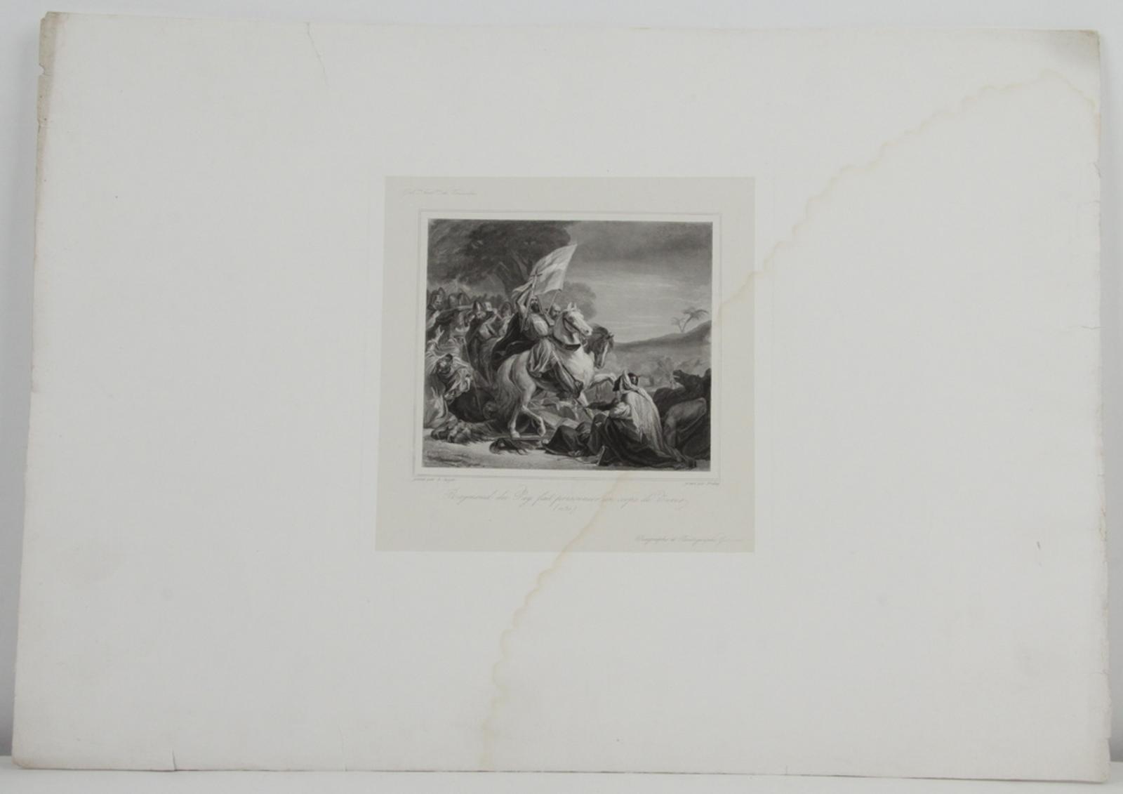 Galerie historique de Versailles, Raymond du Puy fait prisonnier un corps de Turc, Edouard Cibot, 1839-1848