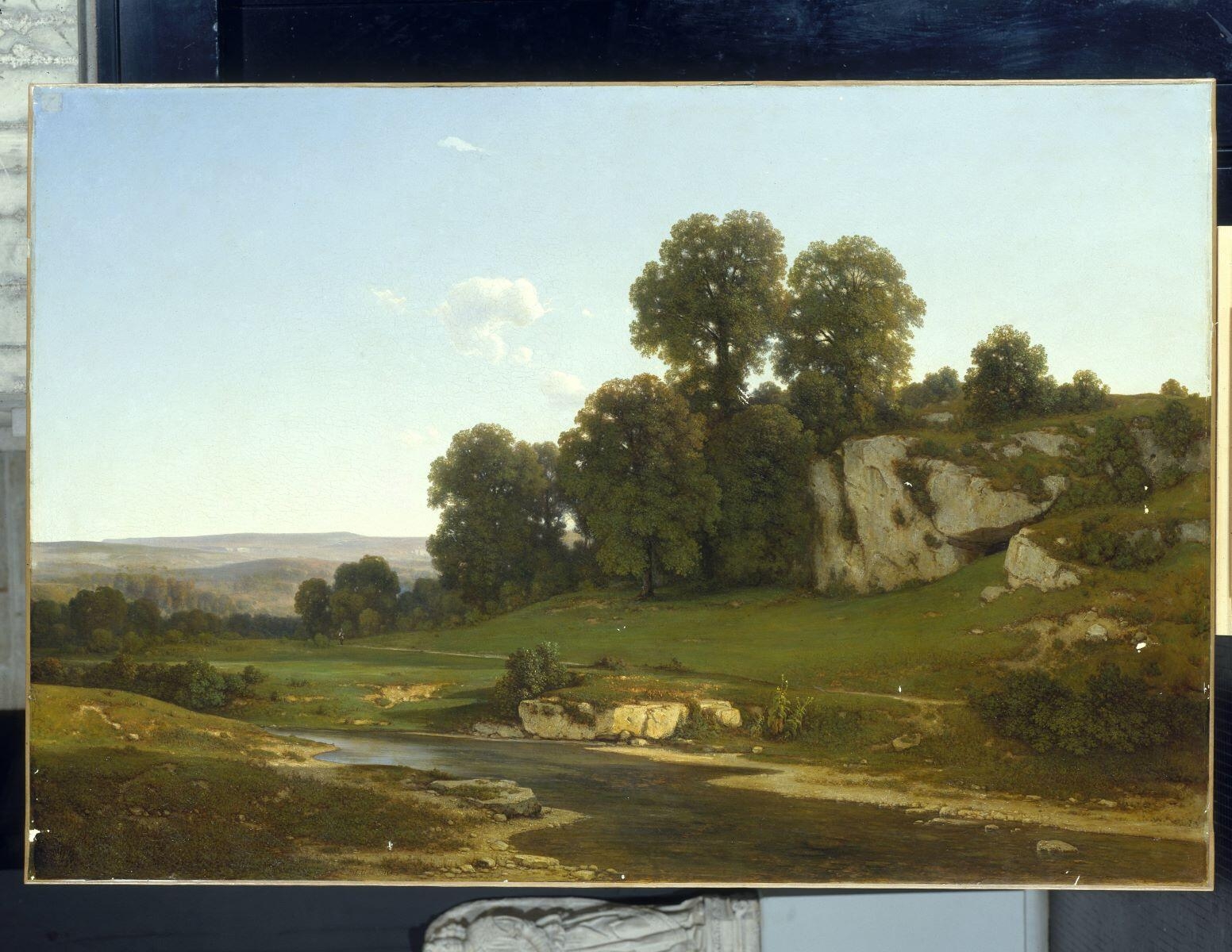 Rivière d'Ain, vue prise à Saint-André, Jean Achard, 1846