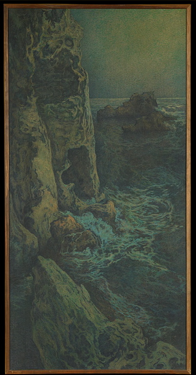 Rochers en bord de mer, Jean-Adolphe Chudant, 2e moitié 19e siècle, 1ère moitié 20e siècle