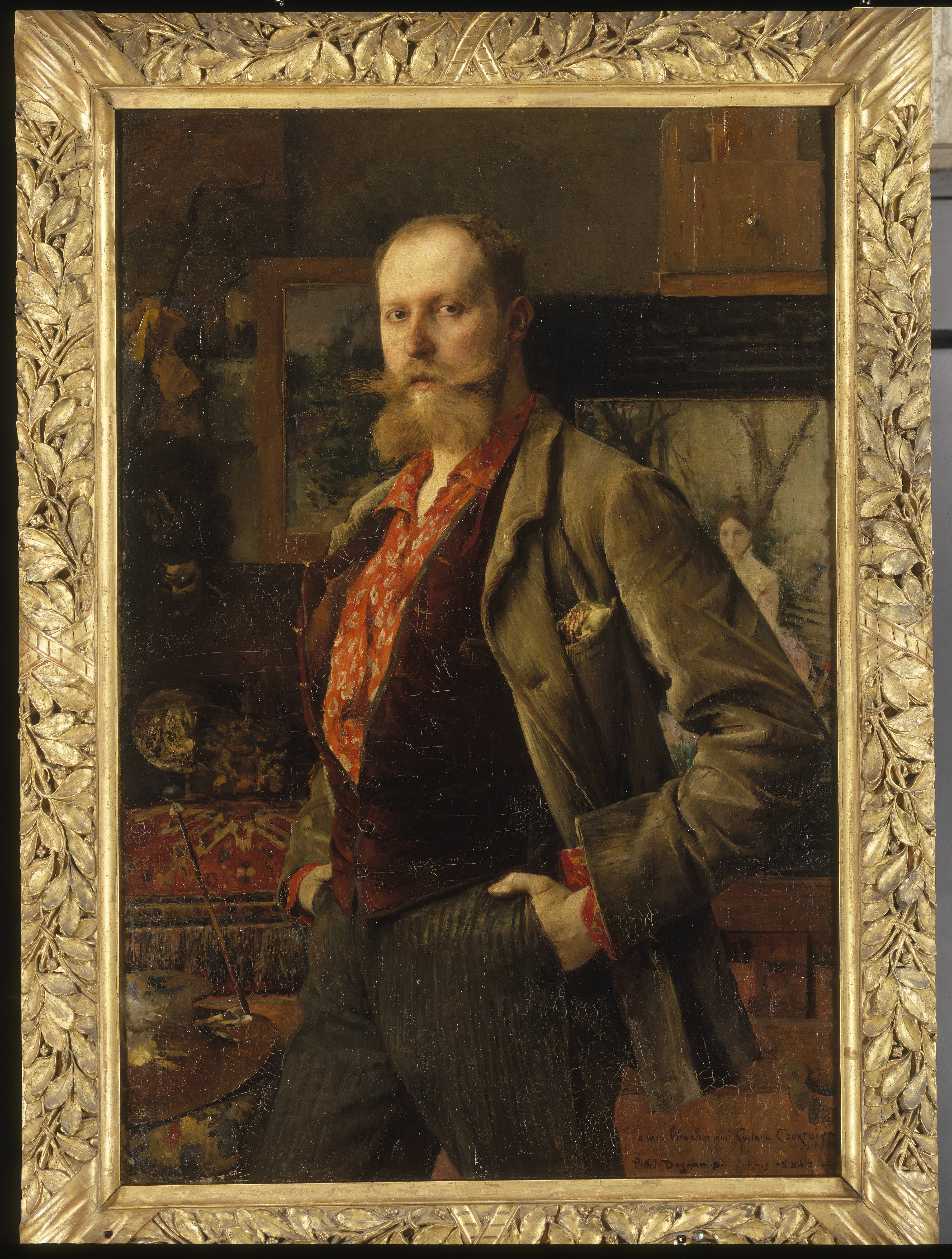 Portrait du peintre Gustave Courtois, Pascal Adolphe Jean Dagnan-Bouveret, 1884