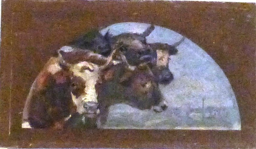 Cinq têtes de vaches, Jean-Adolphe Chudant, 2e moitié 19e siècle, 1ère moitié 20e siècle