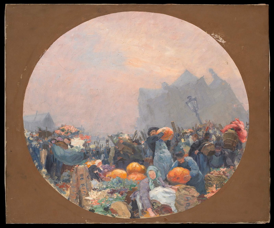 Scène de marché, Jean-Adolphe Chudant, 2e moitié 19e siècle, 1ère moitié 20e siècle