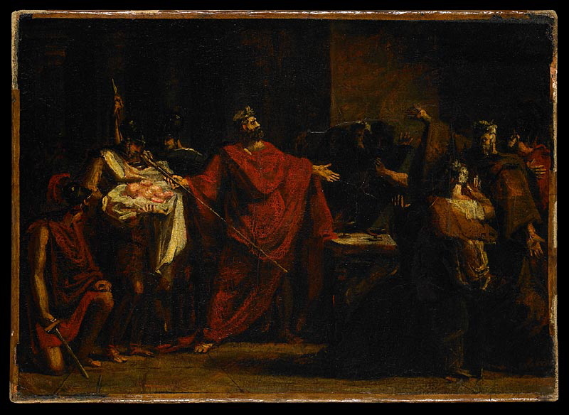 Pyrrhus sauvé par les Mégariens, Antoine-Jean Gros, 1793-1800