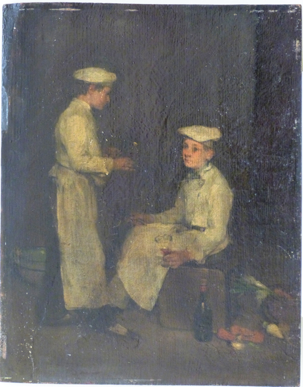 Deux pâtissiers, Théodule Ribot, 19e siècle