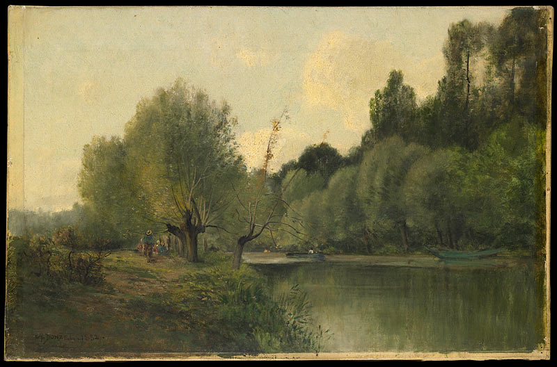 Les bords de l'Ognon, Charles Donzel, 1882