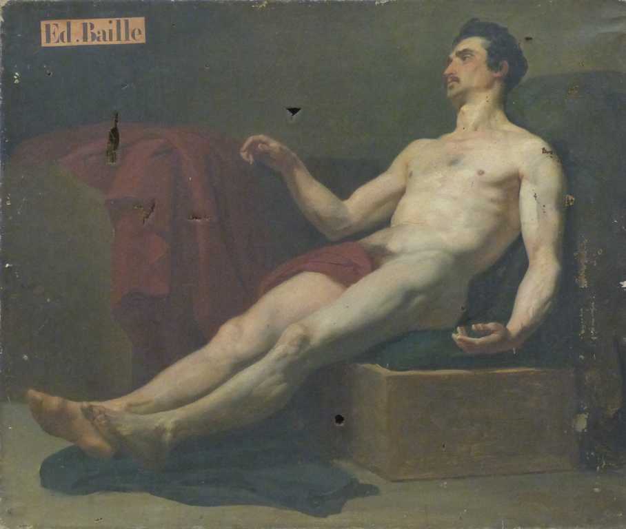 Académie d'homme, Édouard Baille, 19e siècle