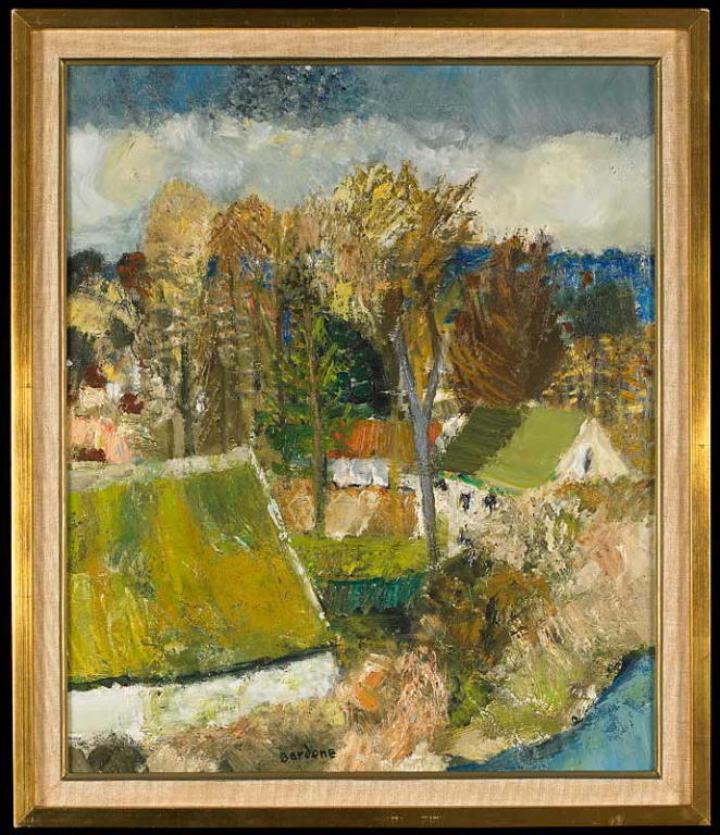 Toit vert à Osny, Guy Bardone, 1960