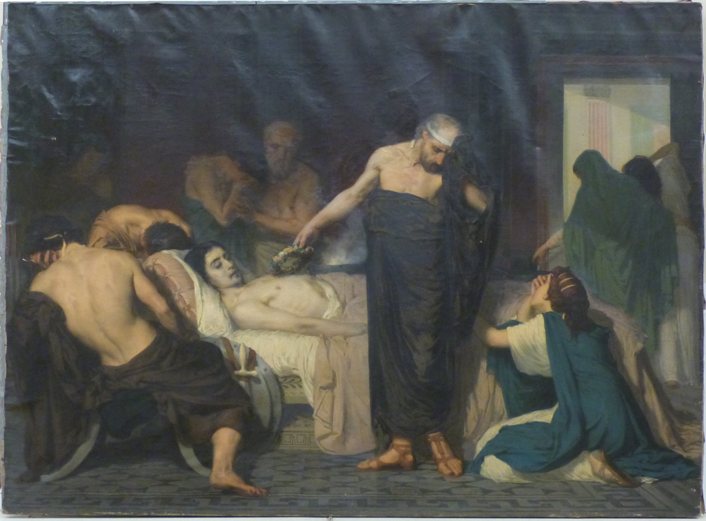 Périclès au lit de mort de son fils, Félix Henri Giacomotti, 1851