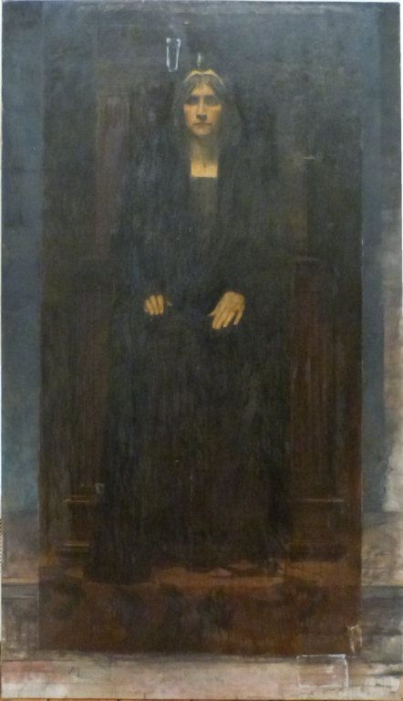 Femme en deuil ou "Portrait de Jeanne la Folle", Amélie Beaury-Saurel, 19e siècle, 20e siècle
