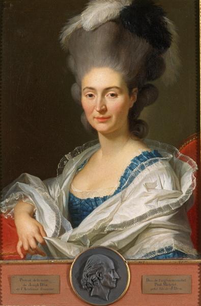 Portrait de Claude Barbe Droz de Rozet, née Guillet de Bourbévelle (1755-1785), Johann Melchior Wyrsch, 1778