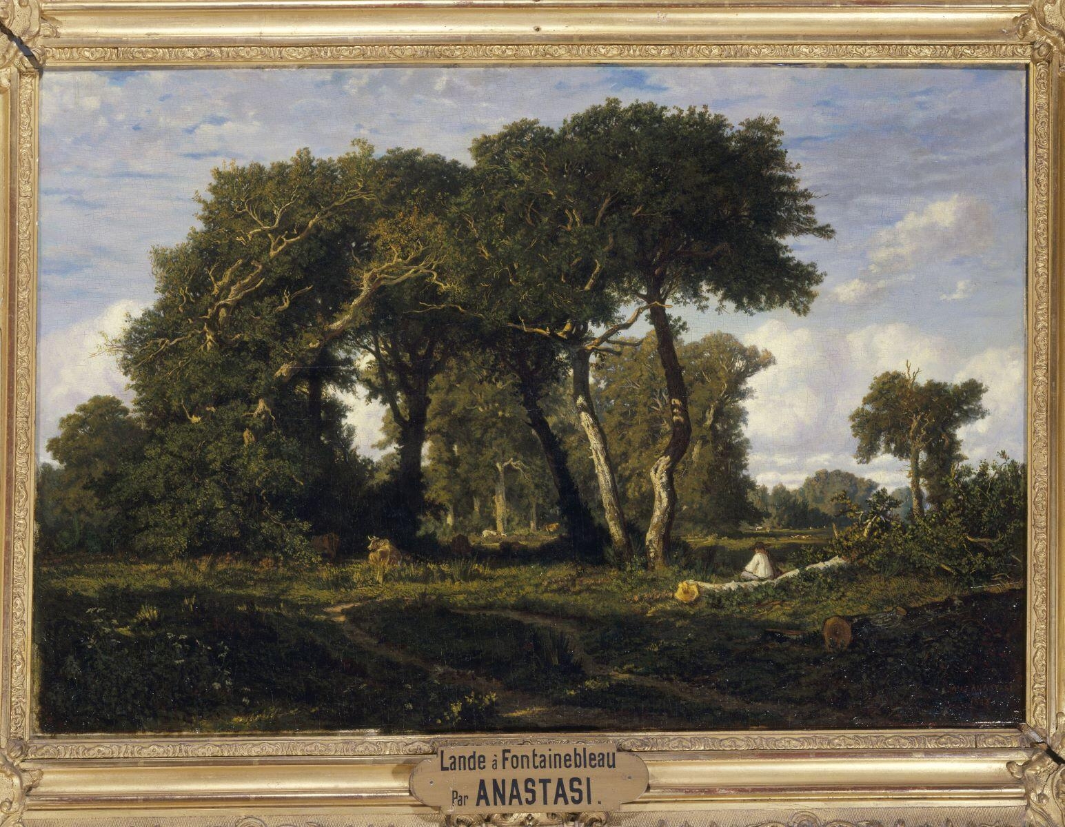 Une lande. Étude prise à Fontainebleau, Auguste Anastasi, 1848