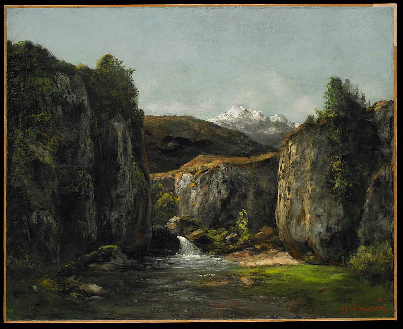 Paysage composé : source dans les rochers du Doubs, Gustave Courbet, 1871