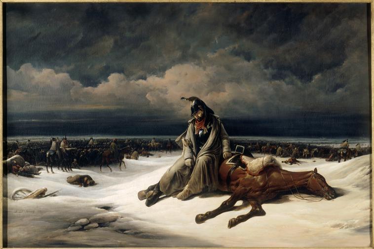 Retraite de Russie, Bernard Edouard Swebach, 1838