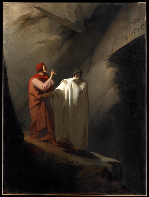 Dante et Virgile aux Enfers, Édouard Baille, 19e siècle