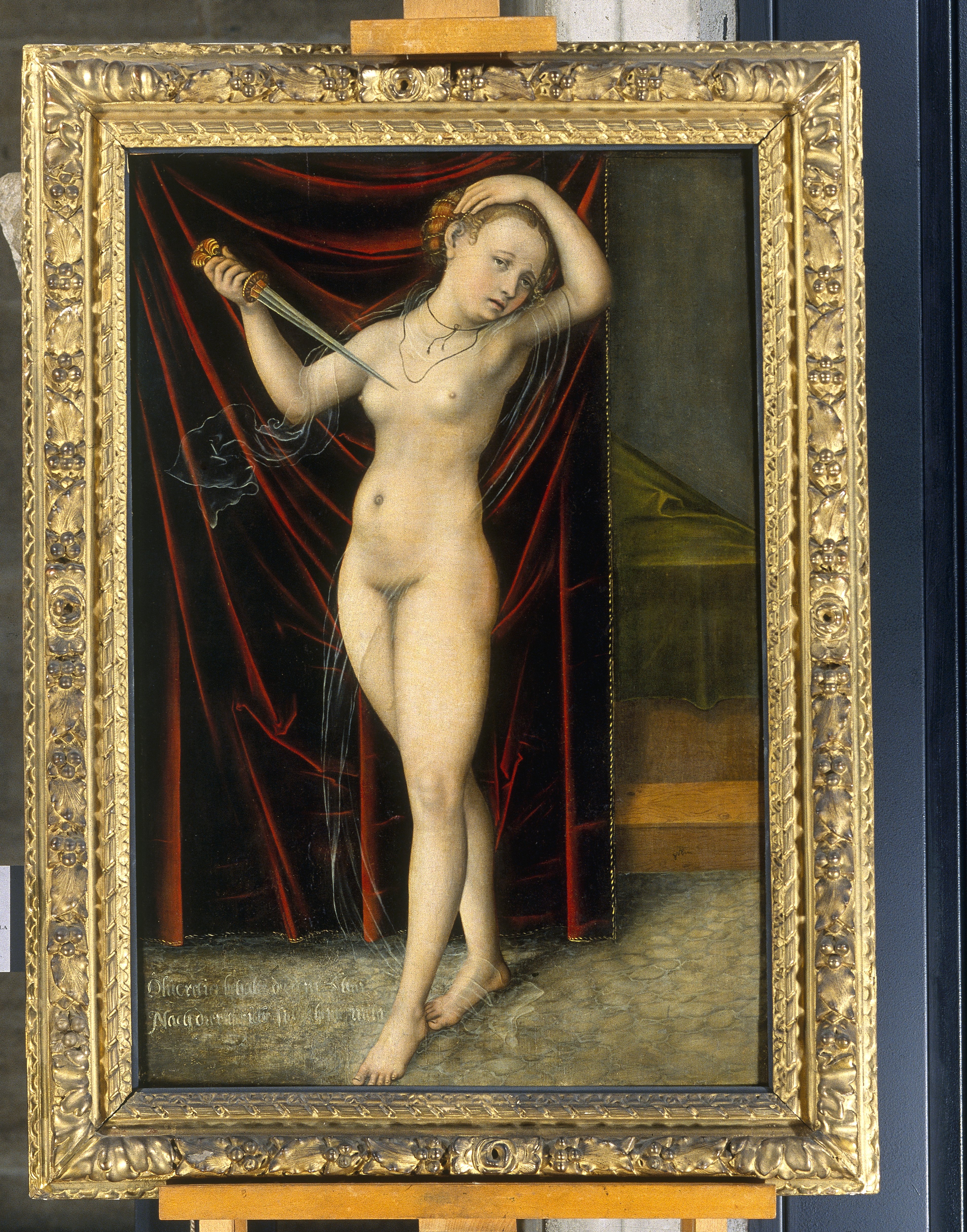 Lucrèce se donnant la mort, Lucas le Jeune Cranach, 1540 vers
