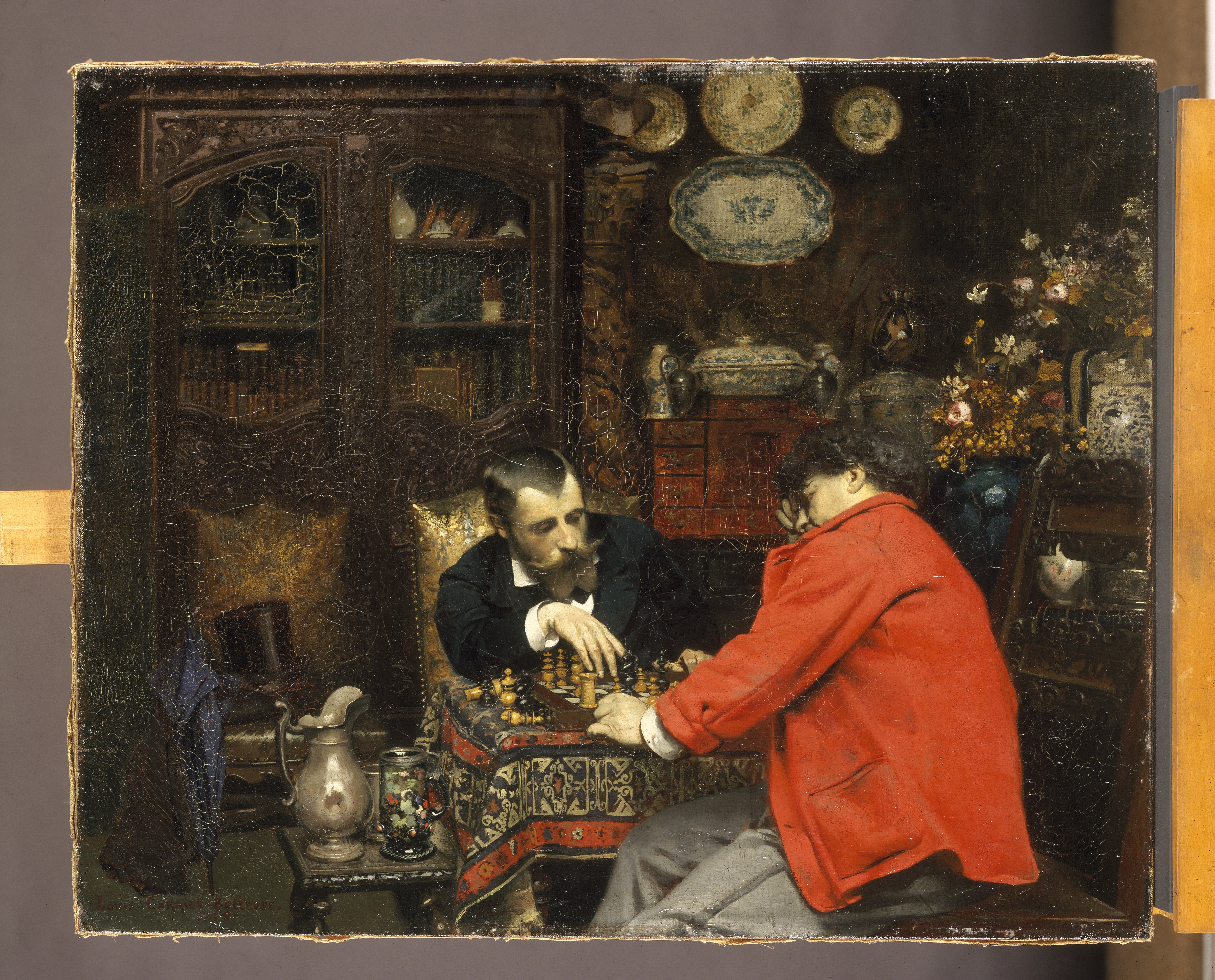 Joueurs d'échecs, Louis-Robert Carrier-Belleuse, 1879