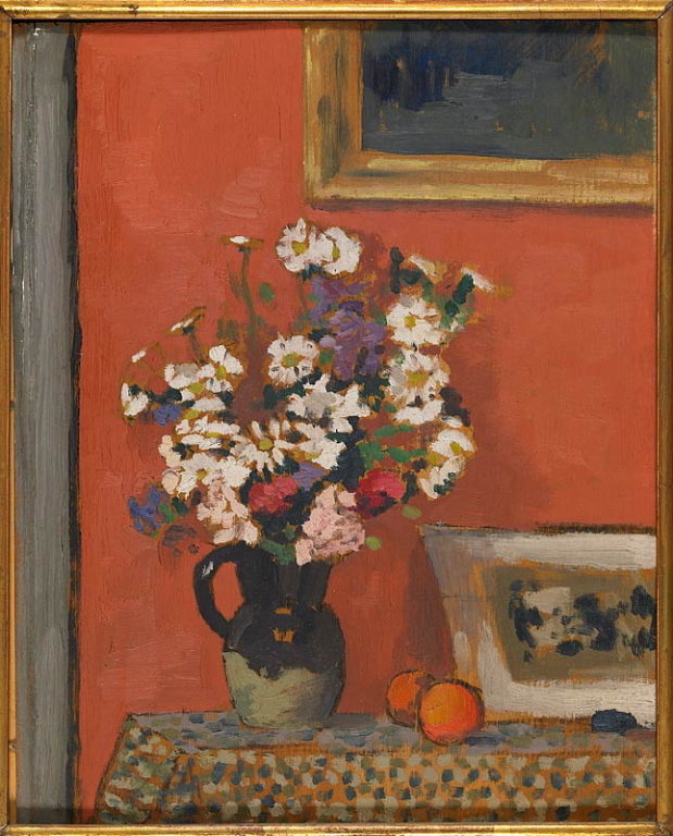 Fleurs sur fond rose, Francis Jourdain, 1907