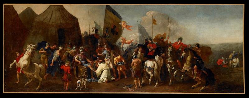 Godefroi de Bouillon blessé, Michelangelo Cerquozzi, 1639 vers