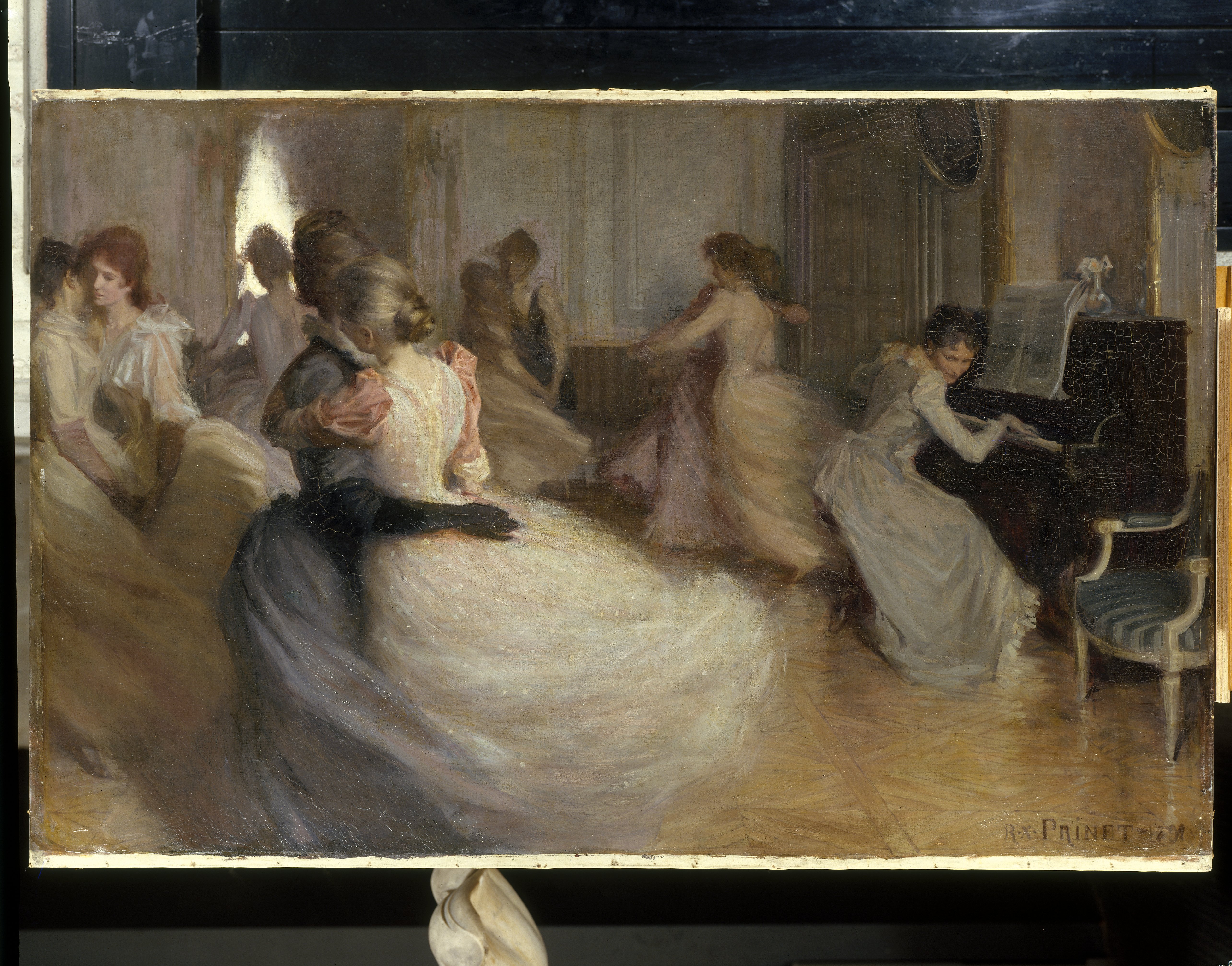 Entre amies ; Leçon de danse, René François Xavier Prinet, 1891