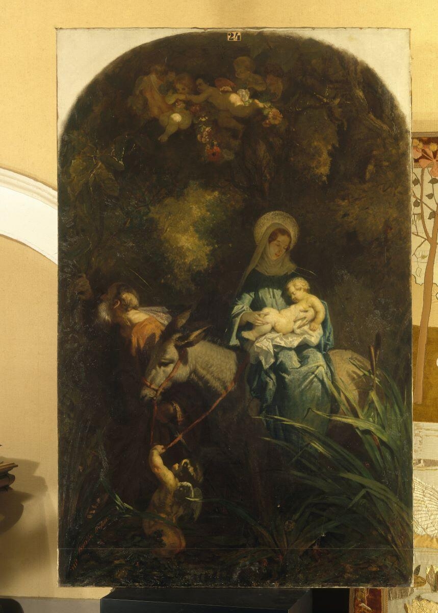 La Fuite en Égypte, Faustin Besson, 1850