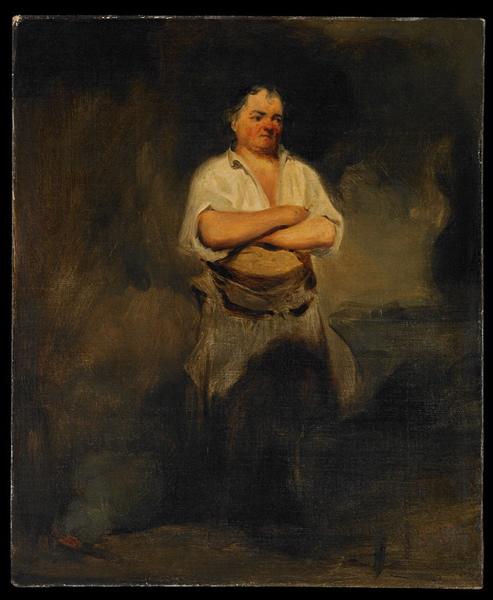 Le Forgeron. Portrait du père de l'artiste, Jean Gigoux, 1831